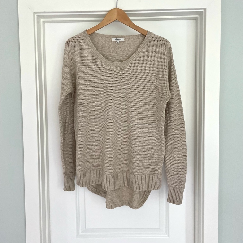 Madewell Waffle Knit Sweater Size M